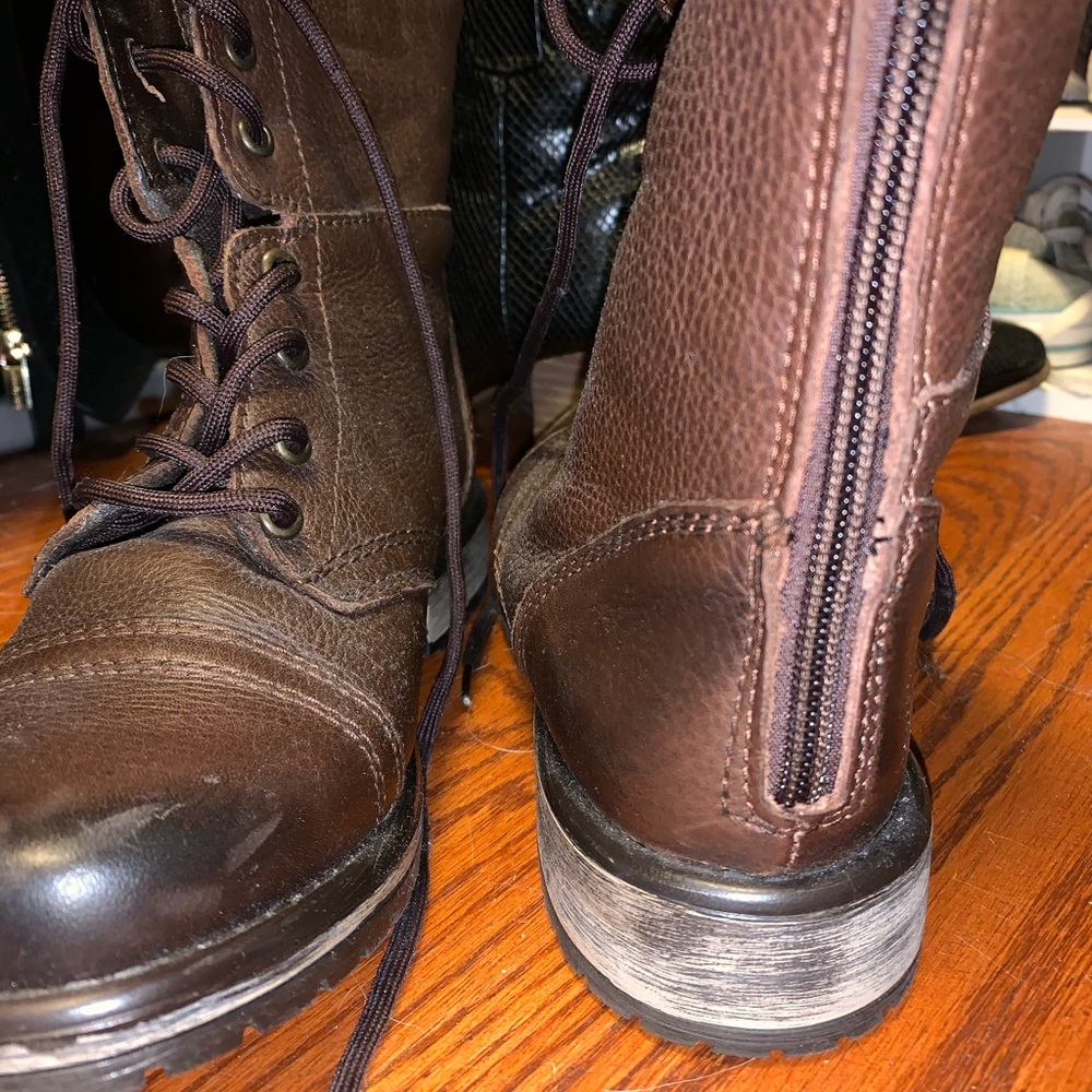 Steve Madden Brown Combat Boot